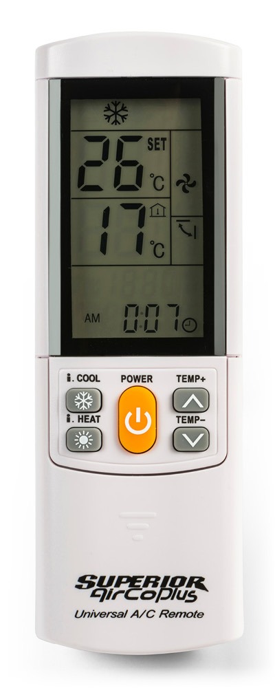 SUPERIOR AIRCO PLUS dálkový ovladač pro klimatizace SUPERIOR AIRCO PLUS dálkový ovladač pro klimatizace